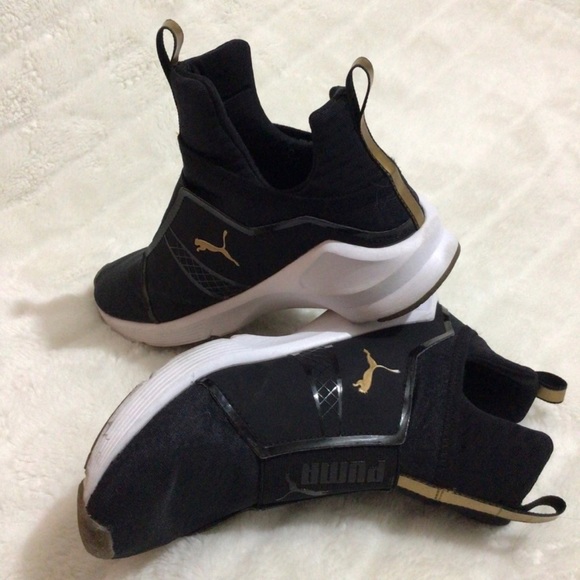 Fierce strap gold and black puma high-tops - Picture 4 of 7